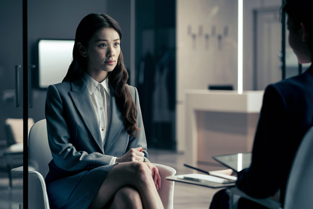 Job interview between recruiter and candidate